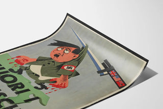 Historisk propagandaposter Fuori I Tedeschi