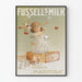 Vintage reklamposter för Fussell's Milk väggdekoration för barn och fjärilar