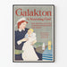 Vintageposter Galakton, näringsrik mat för bebisar och mammor