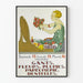 Vintage poster för väggdekoration Gants, Blommor, Fjädrar, Parfym, Ländlar