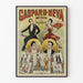 Vintageposter Gaspard Neva Duettister - Transformationsföreställning