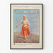 Vintageposter Gazeta Warszawska 1777-1905 för väggdekoration