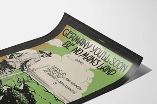 Vintagemuralposter Tyskland Du Blir Snart Ingenmansland