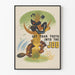 Vintage dekorativ poster "Get Your Teeth Into The Job"