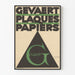 Vintage Geometrisk Poster Gevaert Plattor Papper