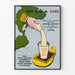 Vintageposter Milk för skolbarn - Utbildande väggdekoration