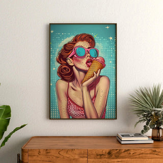 Pop Art-tavla - Sommarens mjukhet | Konsttryck Tavla Väggdekoration affisch kopia