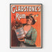 Vintageaffisch för Gladstone's Rum för väggdekoration