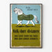 Vintageposter Go by Shanks' Pony väggdekoration