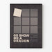 Minimalistisk poster Go Show Me a Dragon av Gene Feldman