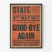 Vintageposter Good-Bye Again teater Hartford