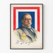 Vintageposter av porträtt av William Howard Taft för väggdekoration