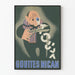 Vintageaffisch med illustration av droppar Nican