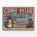 Vintageposter för Grand Bazar Le Havre — inramlat konstverk på väggen