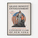 Vintageposter för Grand Benefit Entertainment och Patriotisk Samling 1918