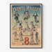 Vintageposter för Stort Konsert Porte Maillot 8 timmar