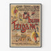 Vintageposter Le Baron Tzigane Grand Théâtre de Reims 1896