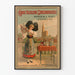 Vintageposter för den stora Strasbourgsdestilleriet Pfister & Daul Strasbourg