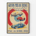 Vintageaffisch för Grand Prix i Frankrike 1952 - väggdekoration för bilracing