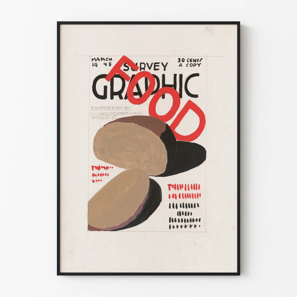 graphic-design-for-cover-of-survey-graphic-magazine-food-design-with-text-and-food-items