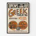 Vintageaffisch för grekiskt teater i Griffith Park