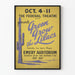 Vintageposter Grön Väx Liljor Federalteatern