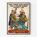 Vintage väggposter för allierat samarbete mot nazismen