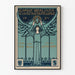 Gammal konstutställningsposter Berlin 1897 Art Nouveau-stil