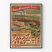 Vintageposter Stor mekanisk tegelbruk Schmerber & Co Illfurt Ober-Elsass