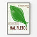Vintageposter Halifletol med torskleverolja