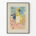Vintageposter Halle aux Chapeaux Paris elegant väggdekor