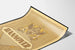 Vintageinspirerad Hannover-affisch med dekorativt emblem