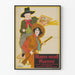 Vintageposter med färgglad illustration av Hans och Hanni
