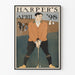 Vintageaffisch Harper's april 98 - Sport- och retroinredning för väggar