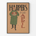 Vintageposter Harper's för april retro väggdekoration