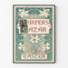 Vintage dekorativ poster av Harper's Bazar påsk med narcissblommor