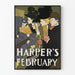 Vintageaffisch Harper's februari föreläsning elegant