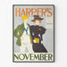 Harper's november vintage sport universitetsposter