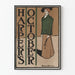 Vintageposter Harper's oktober 8 - Gammal modeteckning