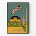Vintageposter med Harvard Lampoon och stavhoppare
