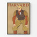 Vintageposter Harvard Amerikansk fotbollsspelare 1907
