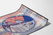 Amerikansk patriotisk vintageposter med sjöman och USA-flagga