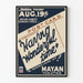 Vintageaffisch teater Mayan 'Having Wonderful Time' - Retro väggdekoration