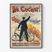 Vintageposter Hé Cocher hos Michaut - Cykel- och droskreparationer