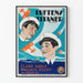 Vintage filmaffisch Luften Titaner Hell Divers väggdekoration