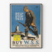 Vintage propagandaposter 'Help Stop This' för kampanjen War Savings Stamp