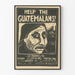 Solidaritetsaffisch Guatemala - Humanitär hjälp Vintage