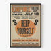 Vintage teaterposter Help Yourself, Empire Theatre Salem