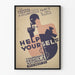Vintage teaterposter Help Yourself - Väggdekoration Art Déco