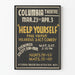 Vintage teaterposter Help Yourself Paul Vulpius